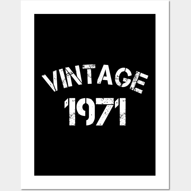 50th Birthday Aniversary Vinatage Wall Art by HiDearPrint